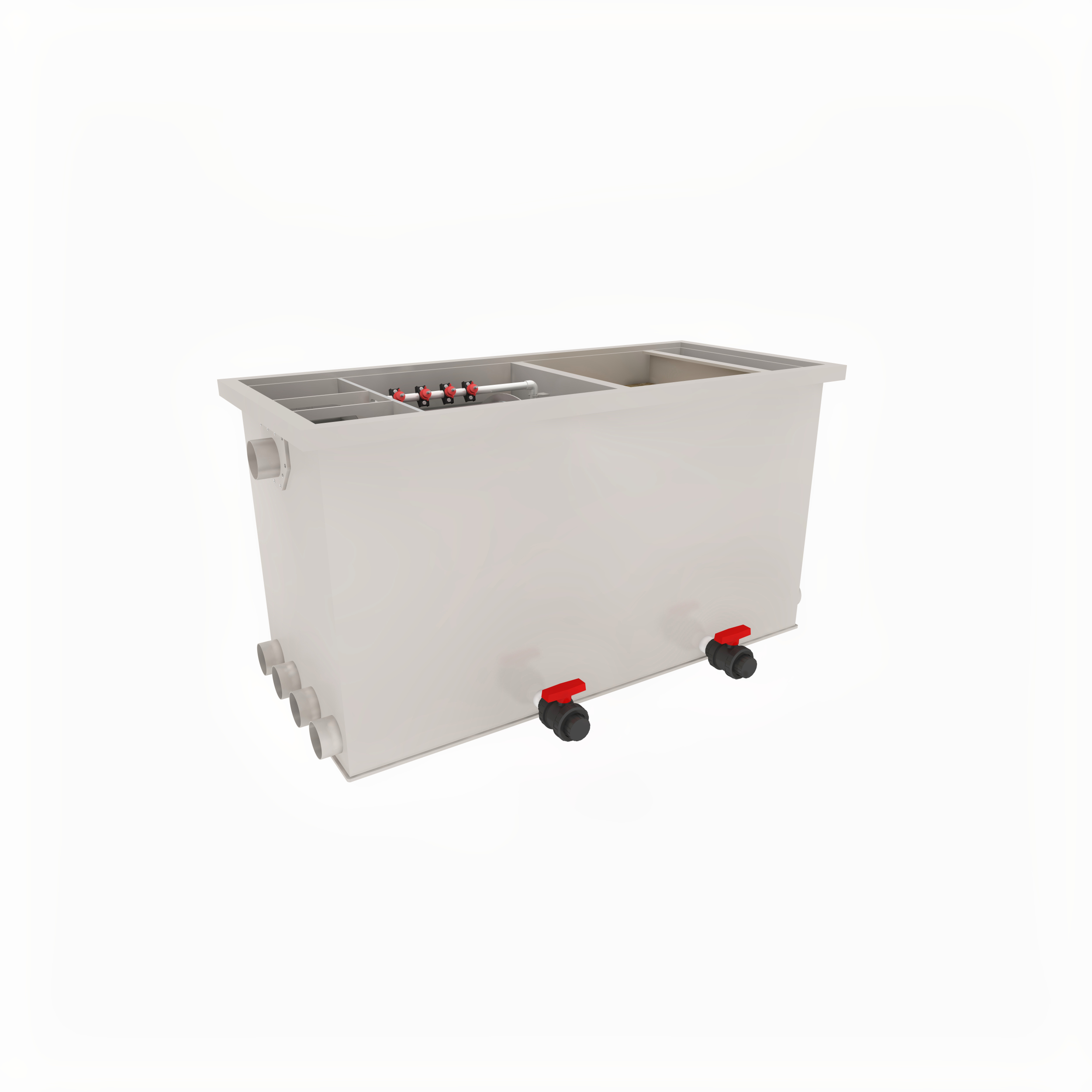 Filtre combiné 50/55 XL [incl. 100L Hel-X Biocarrier] - Filtre à tambour