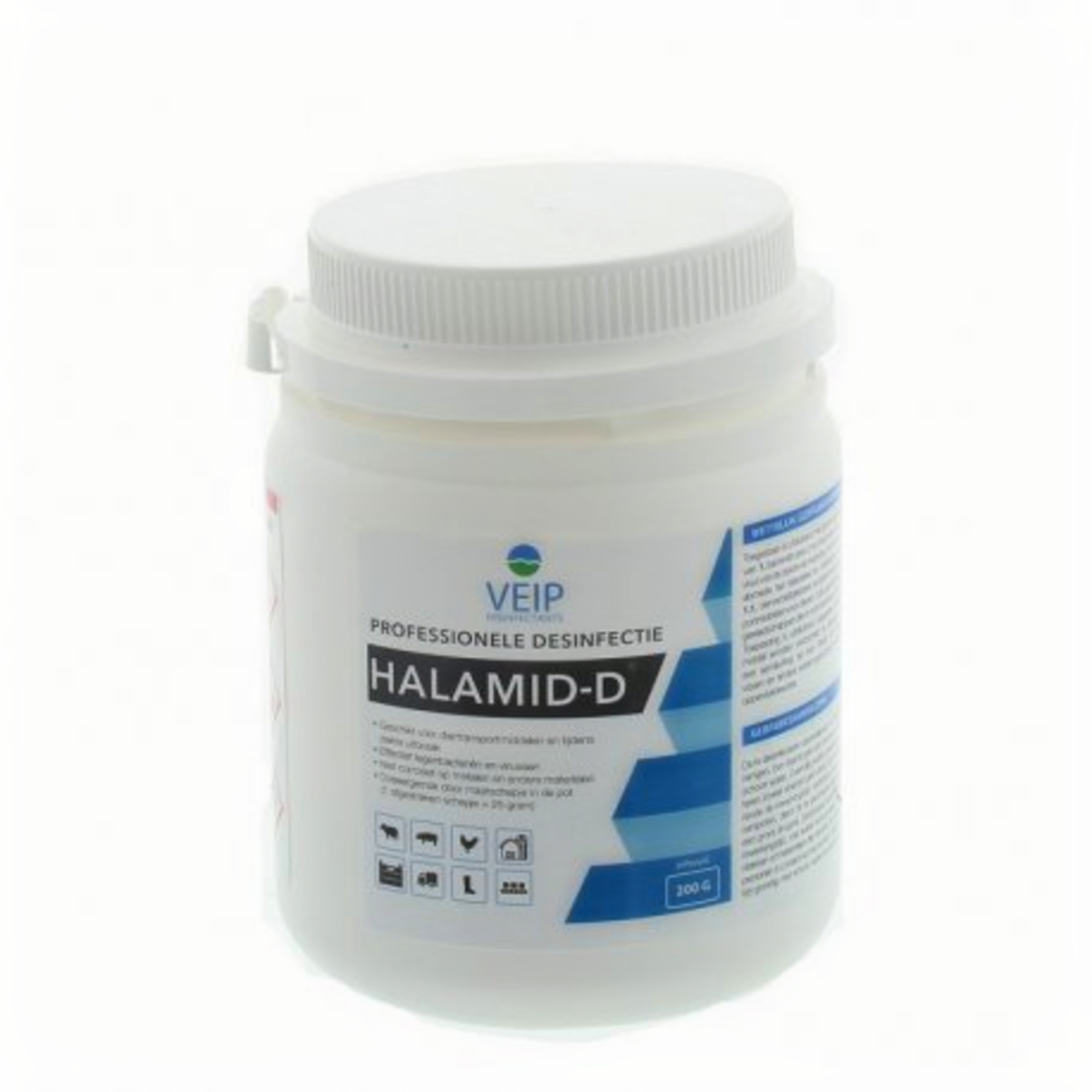 Halamid-d Désinfectant pour étangs - 200 grammes Paint Container, Jar