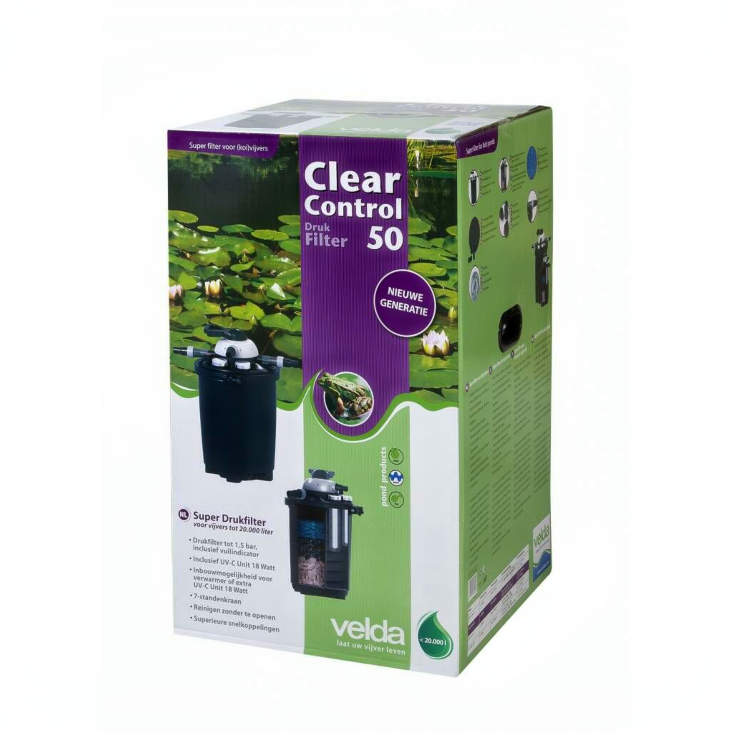 Clear Control 50 + UV-C 18 Watt Water