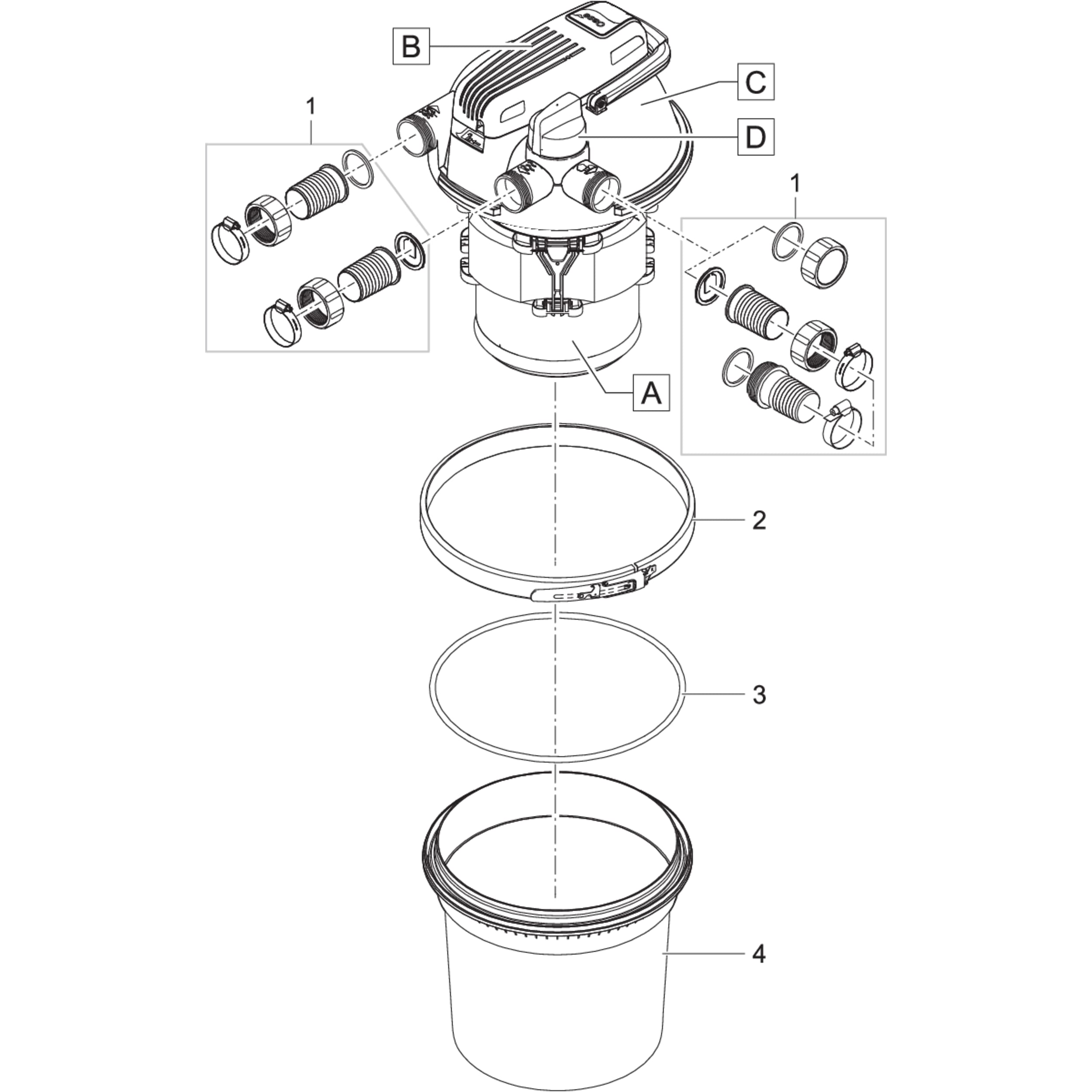 Remplacer la lampe UVC 24 W Machine, Spoke