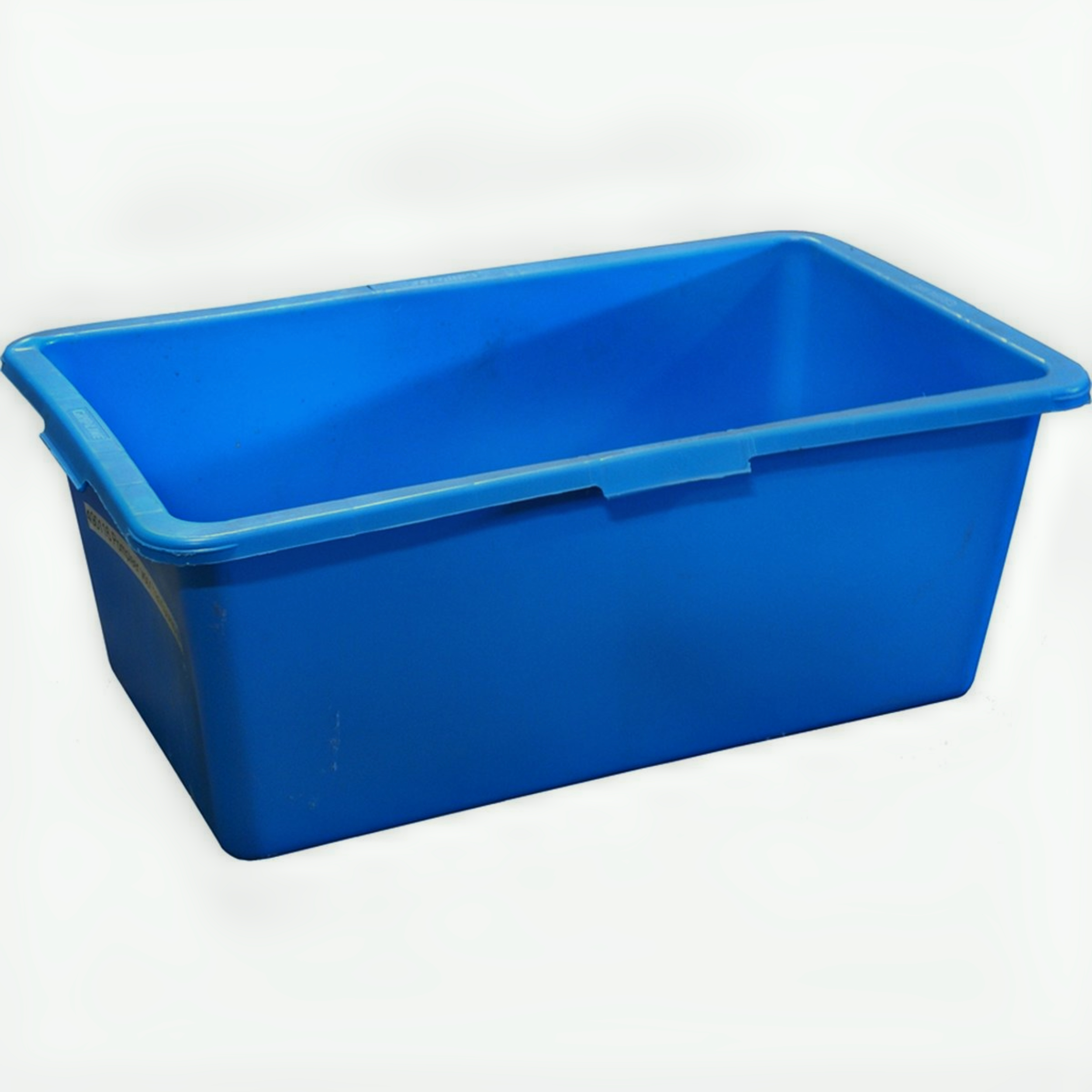 Baril d'eau rectangulaire 90L bleu Plastic, Box
