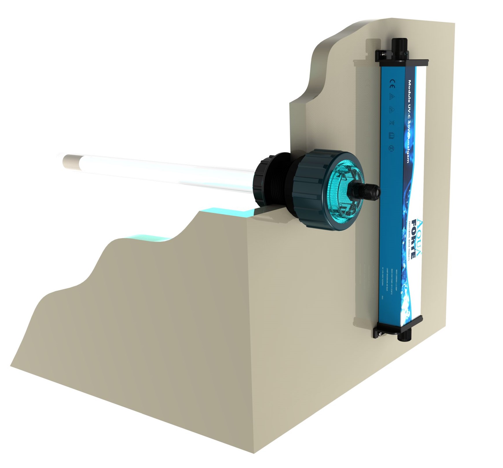 Tank uv-c 40 watt amalgame Coil, Machine, Rotor, Spiral