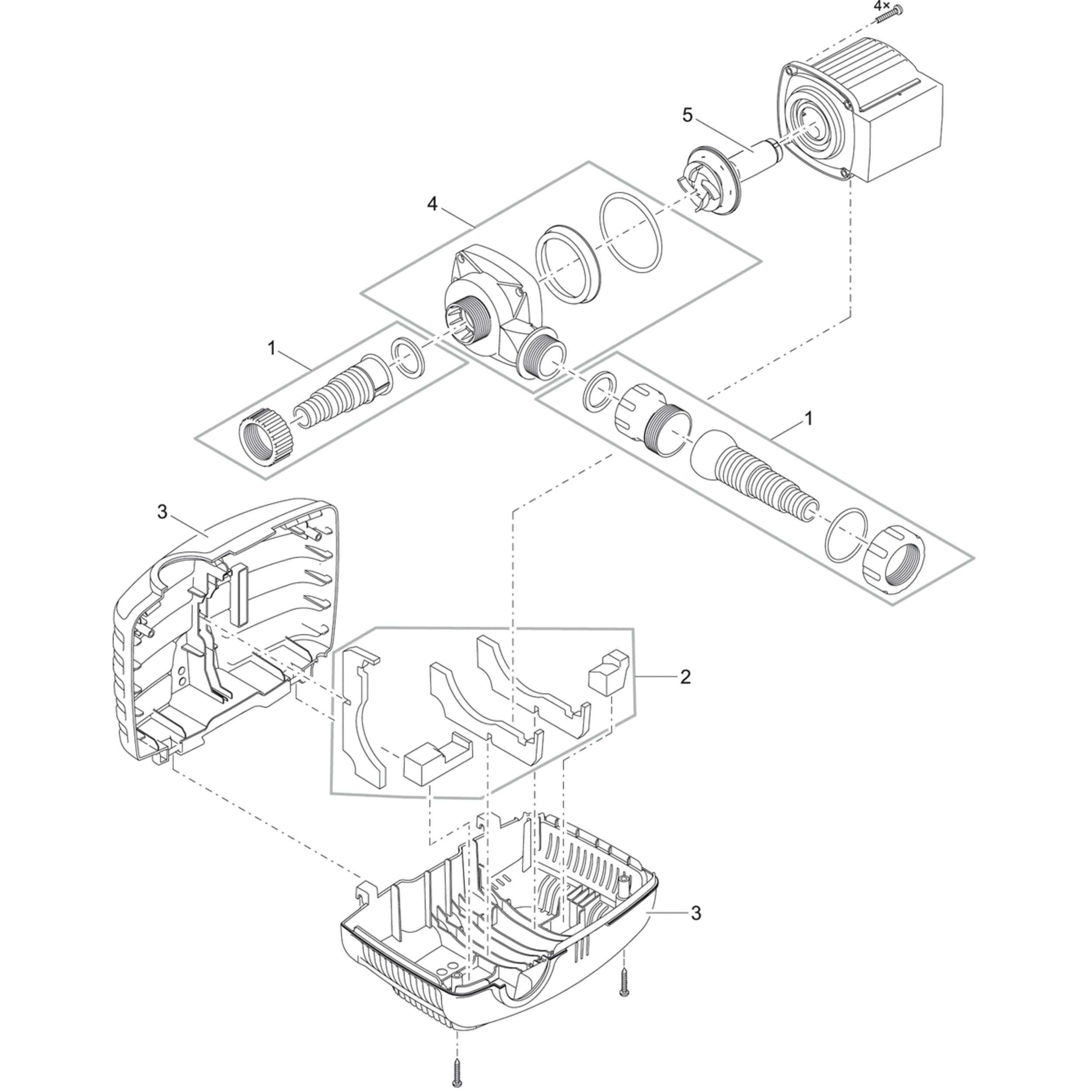 Rotor AquaMax Eco Classic 14500 - Pièces détachées pour Oase CAD Diagram, Diagram