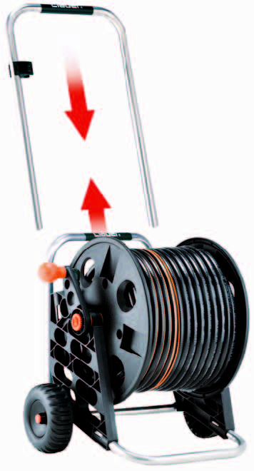 Enrouleur avec tuyau de 25 mètres
