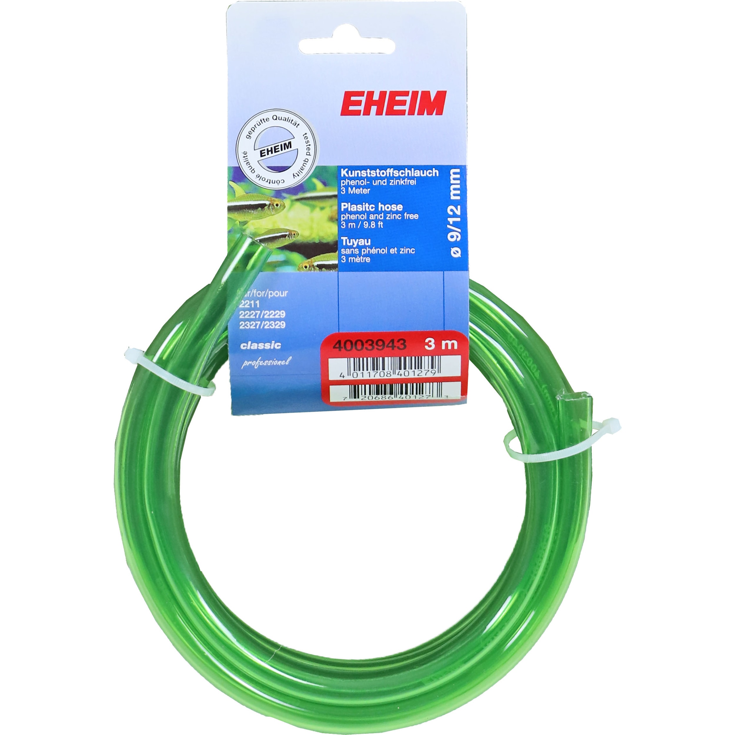 Tuyau 9/12 mm rouleau vert de 3 m. Hose
