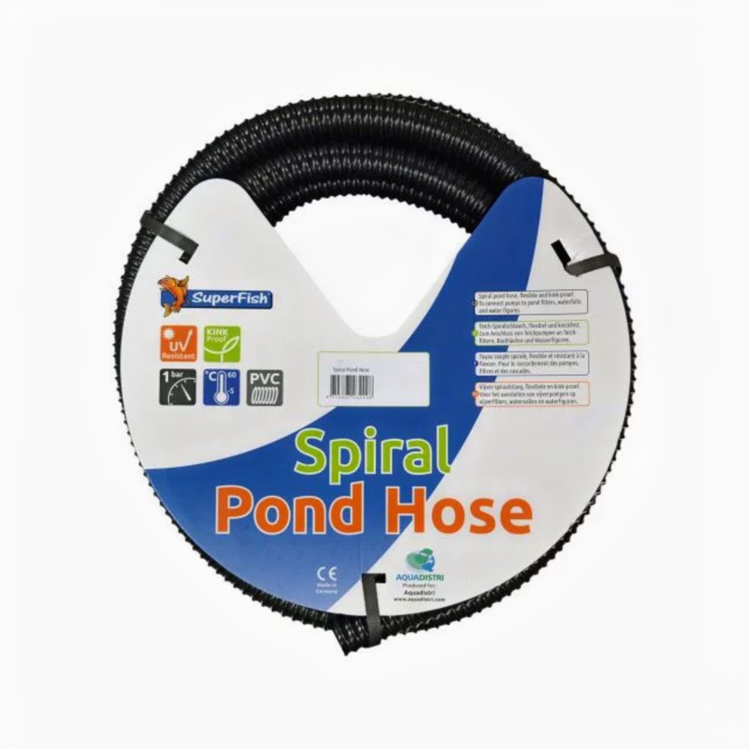 Tuyau en spirale noir 32 mm 5m