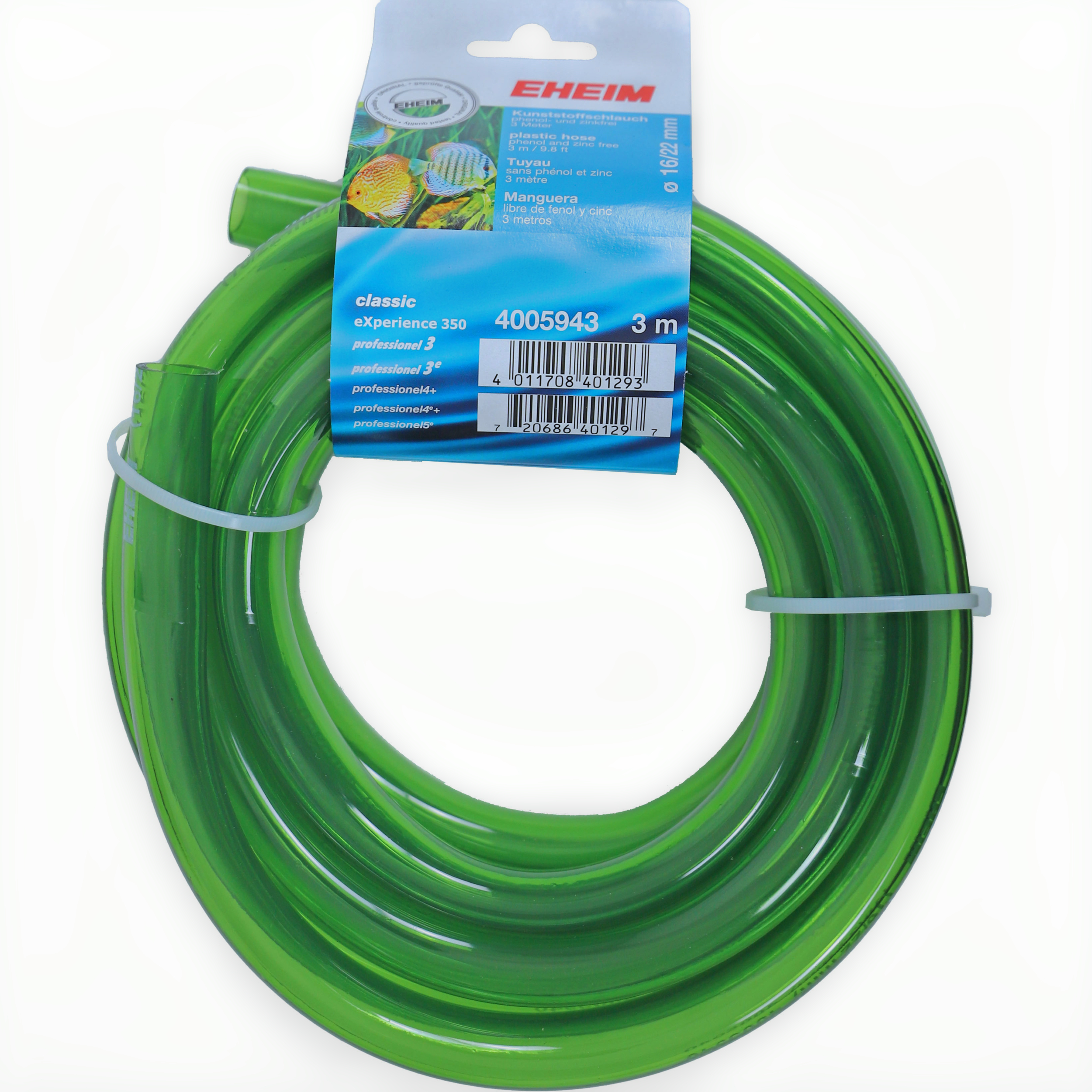 Rouleau vert 16/22 mm de 3 m. Hose, Plate